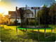 Trampolina ogrodowa Neo Sport 183 cm z siatką wewnętrzną i drabinką Green (NS-06W231) - obraz 6
