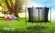 Trampolina ogrodowa Neo Sport 183 cm z siatką wewnętrzną i drabinką Green (NS-06W231) - obraz 7