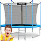 Trampolina ogrodowa Neo Sport 183 cm z siatką wewnętrzną i drabinką Blue (NS-06W181) - obraz 2