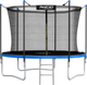 Trampolina ogrodowa Neo Sport 183 cm z siatką wewnętrzną i drabinką Navy Blue (NS-06W241) - obraz 1