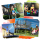 Trampolina ogrodowa Neo Sport 183 cm z siatką wewnętrzną i drabinką Navy Blue (NS-06W241) - obraz 9