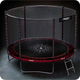 Trampolina ogrodowa Neo Sport 183 cm z siatką wewnętrzną i drabinką (NS-06Z241) - obraz 4