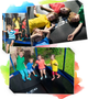 Trampolina ogrodowa Neo Sport 183 cm z siatką wewnętrzną i drabinką (NS-06Z181) - obraz 5