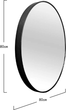 Lustro wiszące Homla ELORA 90 cm Black (5904183872001) - obraz 5