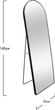 Дзеркало підлогове Homla ELORA 140 x 50 см Black (5904183872049) - зображення 6
