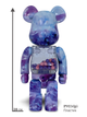 Статуетка Bearbrick x My First Baby x Macau 2023 400% 28 см Medicom Toy Мазки художника - зображення 9