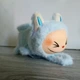 Плюшевая Мягкая игрушка браслет на руку Лабуба LABUBU с крыльями Голубая - изображение 1