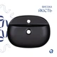 Комплект Qtap Scorpio: Раковина накладная овальная 500x380x120 мм Matt Black + Донный клапан PU03 - изображение 4