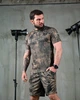 Мужской летний костюм Stone Island шорты+футболка S хаки (87103) - изображение 1
