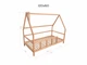 Детская кровать домик Монтессори BUSY WOOD на ножках Модель 1 120х60 см натуральное дерево - изображение 2