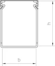 Короб перфорированный 40x40мм длина 99см ПВХ серый [6178012] LK4 OBO Bettermann - изображение 2