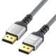 Кабель DisplayPort DP DP v 1.4 8K@60Hz 7680х4320 2 м Сірий - зображення 1