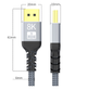 Кабель DisplayPort DP DP v 1.4 8K@60Hz 7680х4320 2 м Сірий - зображення 5