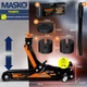 Гидравлический автомобильный домкрат MASKO с маневровым домкратом 2.5 т Оранжевый - изображение 6