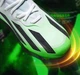 Футбольные бутсы Speedportal X FG размер 37 стелька 23,5 см белые с салатовым - изображение 9