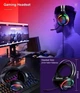 Игровой комплект 4 в 1 T-Wolf TF400: клавиатура, мышь, наушники с микрофоном и коврик, проводной, RGB - изображение 9