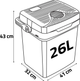 Lodówka turystyczna Berdsen Icemax 26 L 12/230V Grey (5902854516674) - obraz 8