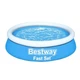 Детский надувной бассейн со сливным клапаном Bestway 57392, 183х51см, 940 л - изображение 1