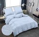 Комплект постельного белья Zastelli Двуспальный 175х210 см Blue Жатка Голубой (2555000008702) - изображение 1