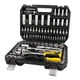 Набор насадок торцевых MASTERTOOL CrV 1/4" и 1/2" трещотка 72Т 108 шт кейс 78-5108 - изображение 1