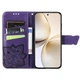 Чохол-книжка з малюнком UniCase Butterfly Pattern для Realme 14 Pro Plus - Dark Purple - зображення 3