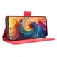 Чохол-книжка з кишеньками Deexe Wallet Stand для ZTE Nubia V70 - Red - зображення 4
