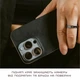 Чехол Nomad Magnetic Leather Back Horween для iPhone 16 Pro Max Черный (NM01363385) - изображение 2