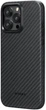 Карбоновий чохол Pitaka MagEZ Case Pro 4 Twill 1500D для iPhone 15 Pro Чорний + Сірий (KI1501PP) - зображення 10