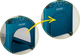 Дорожнє ліжечко RICOKIDS 125 x 65 x 78 см RK-240 Navy Blue (724002) (5903890628284) - зображення 4