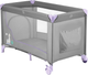 Дорожнє ліжечко RICOKIDS 125 x 65 x 78 см RK-240 Grey-Lavender (724011) (5903890605186) - зображення 2