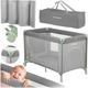 Дорожнє ліжечко RICOKIDS 125 x 65 x 78 см RK-240 Grey-Mint (724010) (5903890605179) - зображення 4