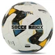 Мяч футбольный размер №5 Soccermax Match Standard Ball 4208 White-Black-Yellow - изображение 1