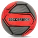 Мяч футбольный размер №5 Soccermax SMX 4120 Black-Orange - изображение 1