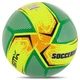 М'яч футбольний розмір №5 Soccermax SMX 4120 Yellow-Green - зображення 3