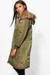 Парка  жіноча Boohoo BH0003W 8 (M) Зелений - зображення 3