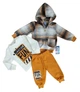 Теплий костюм трійка NAZAR baby 74 см коричневий - зображення 1