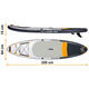 Nadmuchiwana deska SUP Neo Sport 320 x 84 x 15 cm z wiosłem, pompką i torbą do przechowywania 170201 (5903890626907) - obraz 5