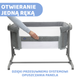 Łóżeczko dziecięce dostawne Chicco Next2Me Magic Evo Grey Mist (8058664167746) - obraz 3