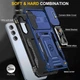 Ударопрочный чехол Epik Camshield Army Ring для Samsung Galaxy A54 5G Синий / Navy - изображение 4