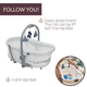 Łóżeczko dziecięce wielofunkcyjne Chicco Baby Hug Pro 5 w 1 Białe (8058664173266) - obraz 8