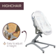 Łóżeczko dziecięce wielofunkcyjne Chicco Baby Hug Pro 5 w 1 Białe (8058664173266) - obraz 12