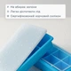 Силиконовая форма для льда КУБ XL с крышкой Olin & Olin 8 кубиков по 5 х 5 см Голубой (0522-XL-8-SkyBlue) - изображение 4
