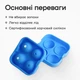 Силіконова форма для льоду куля з кришкою Olin & Olin 4 сфери діаметром 4,5 см Блакитний (8828-XL-4-SkyBlue) - зображення 4