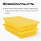 Силиконовая форма для льда куб с крышкой Olin & Olin 15 кубиков по 3 х 3 см Желтый (5821-M-15-Yellow) - изображение 6