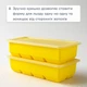 Силіконова форма для льоду з кришкою Olin & Olin Ice Cube XL 8 кубиків по 5 х 5 см Жовтий (0926-XL-8-Yellow) - зображення 6