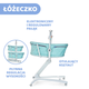 Дитяче ліжечко багатофункціональне Chicco Baby Hug Pro 4 в 1 Aquarelle М'ятa (8058664092178) - зображення 4