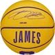 Баскетбольный мяч Wilson NBA PLAYER ICON MINI LEBRON JAMES желто-фиолетовый Размер 3 WZ4007201XB3 - изображение 4