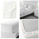 Простынь на резинке 90x200 см IKEA FÄRGMÅRA односпальное белое постельное белье 100% хлопок ИКЕА ФЕРГМОРА - изображение 2