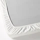 Простынь на резинке 90x200 см IKEA FÄRGMÅRA односпальное белое постельное белье 100% хлопок ИКЕА ФЕРГМОРА - изображение 3