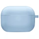 Силиконовый футляр с микрофиброй для наушников Airpods 3 Голубой / Lilac Blue - изображение 2